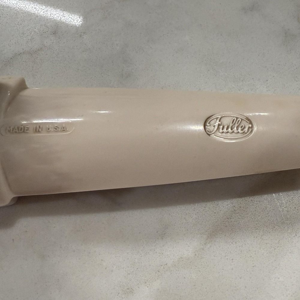 Vintage Fuller Lint Fabric Clothes Brush Cream Ivory Off White 8" - Picture 3 of 4